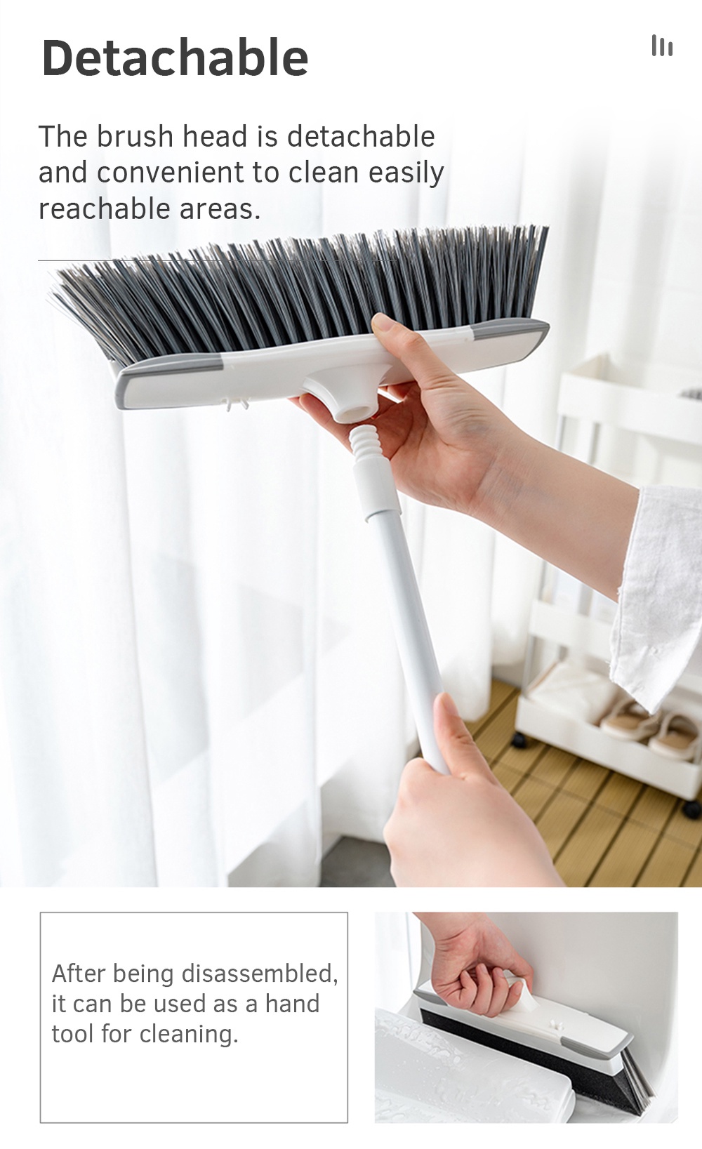 Multifunctional Dual-use Broom 2-in-1 Bathroom Sweeper-4